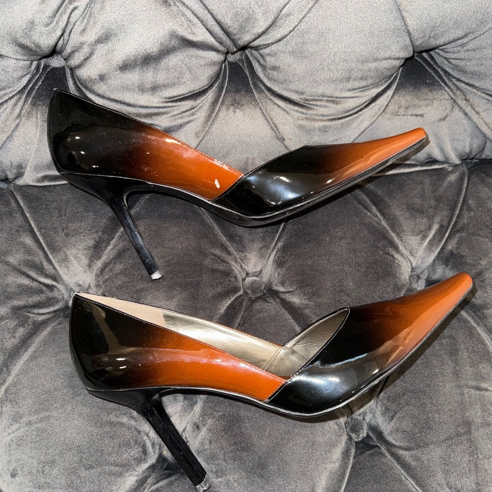 BCBGirls Black and Orange Heels